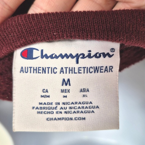 Virginia Tech sweatshirt vintage‎ Champion maroon VT mens mdium - Picture 9 of 10